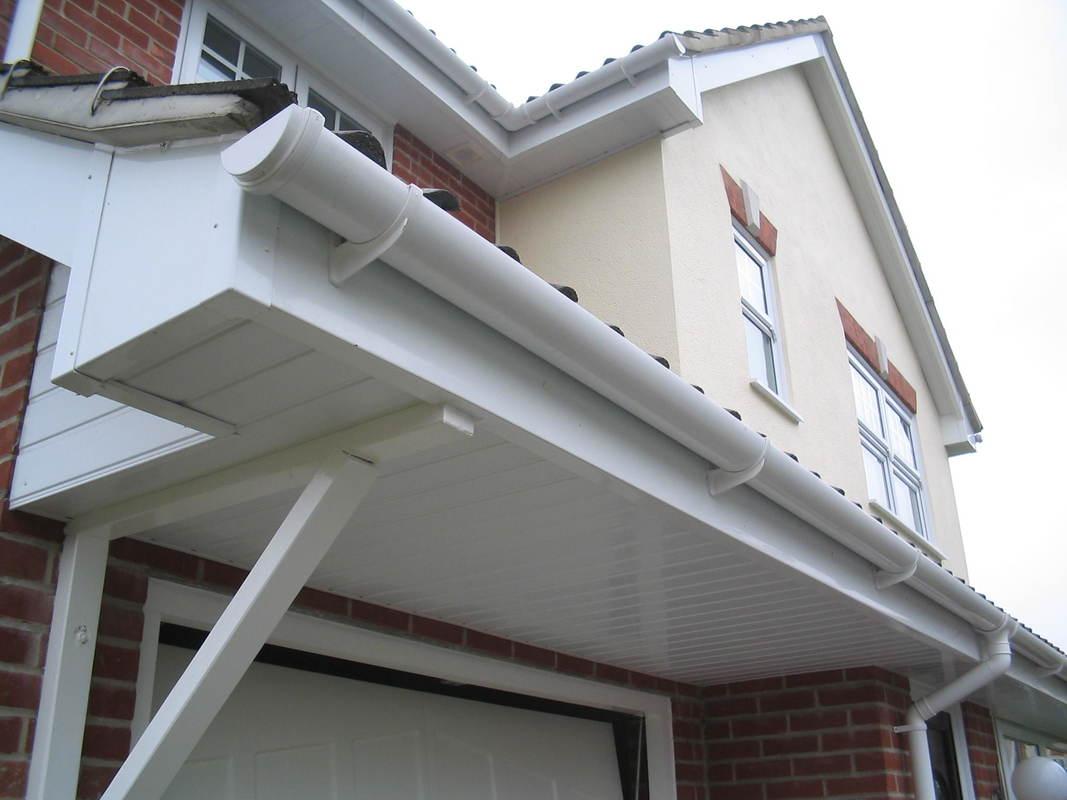 New white uPVC fascias, soffits and guttering installed by ATS Roofing and Building